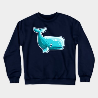 Sperm Whale Kawaii Cute Crewneck Sweatshirt